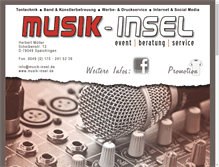 Tablet Screenshot of musik-insel.de